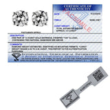 IGI Certified 14K White Gold Diamond (0.33 Ct, I-J Color, I1-I2 Clarity) Martini Stud Earrings