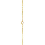 Noray Designs 14K Gold Diamond (0.68 Ct, G-H Color, SI2-I1 Clarity) Cross Pendant With 18" Gold Chain