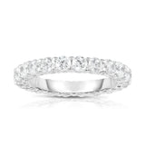 14K White Gold Diamond 2.00-2.40 Ct, G-H Color, SI2-I1 Clarity) Eternity Band