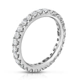 14K White Gold Diamond (1.35 Ct - 1.40 Ct, G-H Color, SI2-I1 Clarity) Eternity Ring