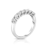 14K White Gold 7-stone Diamond ( 3/4 Ct, G-H Color, SI2-I1 Clarity) Ring