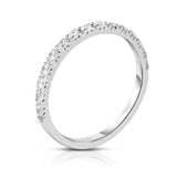 14K White Gold Diamond (0.38 Ct, G-H Color, SI2-I1 Clarity) Wedding Band