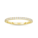 14K Yellow Gold Diamond (0.40 Ct, G-H Color, SI2-I1 Clarity) Eternity Wedding Band