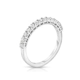 14K White Gold Diamond (0.33 Ct, I1-I2 Clarity, G-H Color) 13-Stone Wedding Band